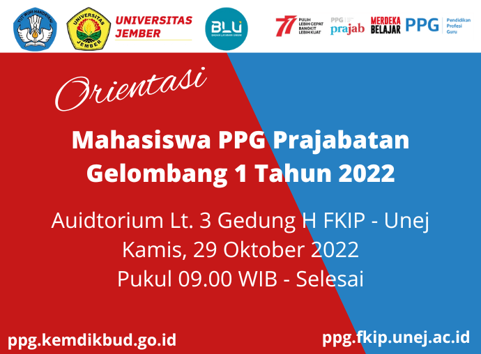 Orientasi Mahasiswa PPG PraJabatan Gelombang 1 Tahun 2022