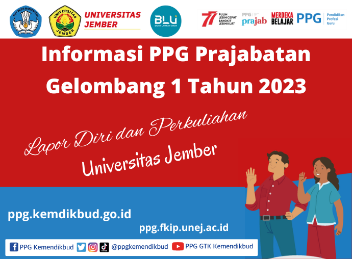 Pelaksanaan Lapor Diri PPG PraJabatan Gelombang 1 Tahun 2023